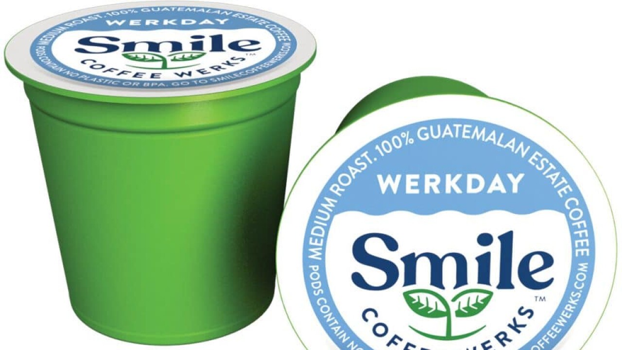 K-Cup-kompatible Kapsel des amerikanischen Unternehmens Smile Coffee Werks® 